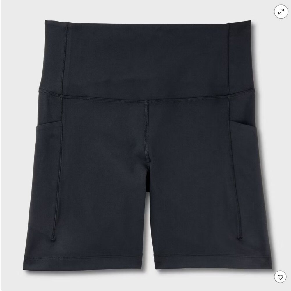 All In Motion- Women's 6" Dynamic Flex High Rise Pocketed Bike Shorts